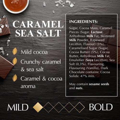 Lindt Excellence Dark Caramel Sea Salt Chocolate Bar thumbnail 9
