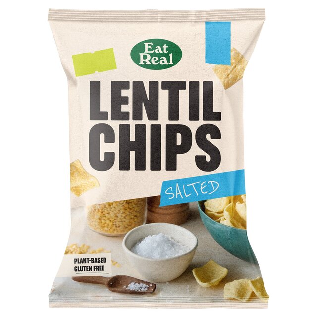 Eat Real Lentil Chips Salted Sharing thumbnail 2