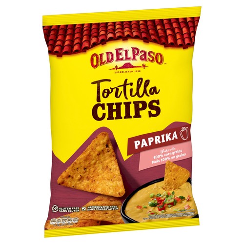 Old El Paso Paprika Flavour Tortilla Chips thumbnail 2