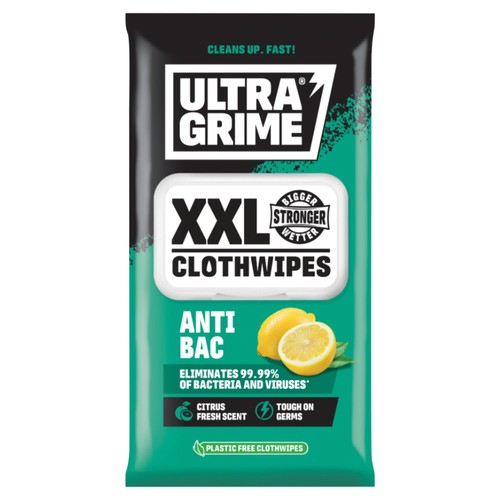 UltraGrime Anti-Bac XXL Clothwipes