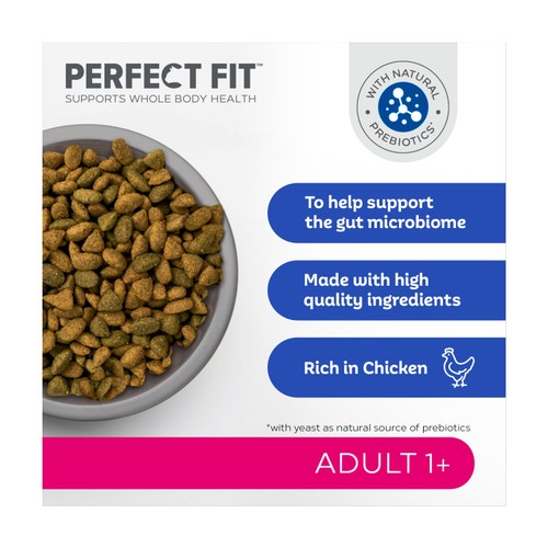 Perfect Fit Adult Dry Cat Food Chicken thumbnail 5