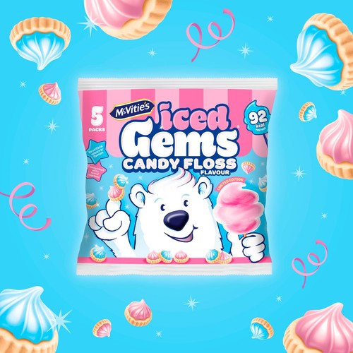 McVitie's Candyfloss Iced Gems Biscuits Multipack thumbnail 2