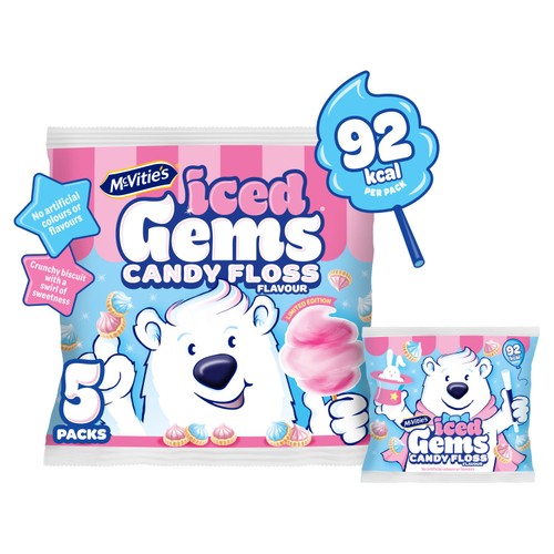 McVitie's Candyfloss Iced Gems Biscuits Multipack thumbnail 5