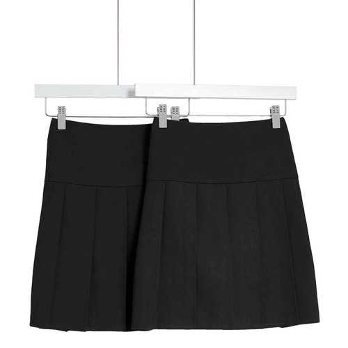 M&S 2Pk Pleated Skirt, 13-14 Years, Black