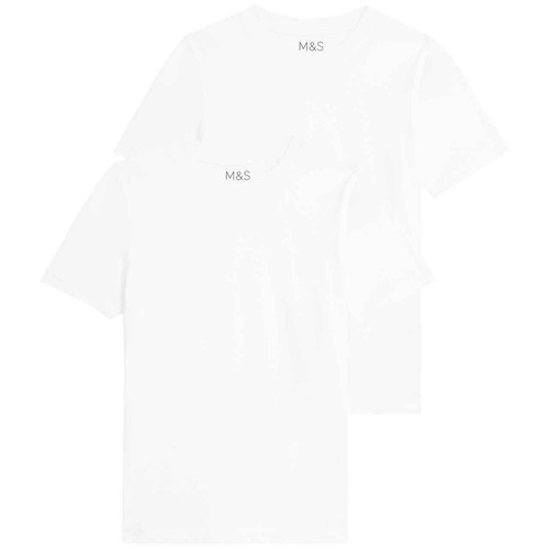 M&S Unisex T-Shirt, 8-9 Years, White thumbnail 3
