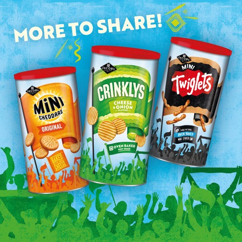 Jacob's Crinklys Cheese & Onion Baked Snacks thumbnail 6