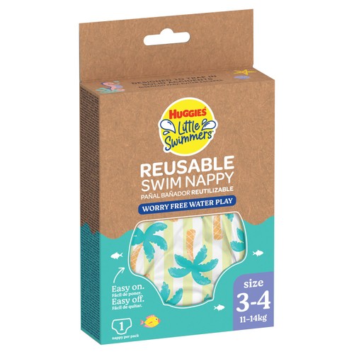Huggies Little Swimmers Reusable Swim Pant Tropical Size 3-4 (11-14kg) thumbnail 2