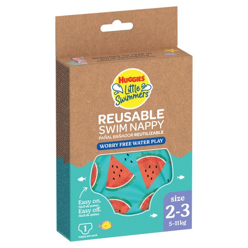 Huggies Little Swimmers Reusable Swim Pant Watermelon Size 2-3 (5-11kg) thumbnail 2