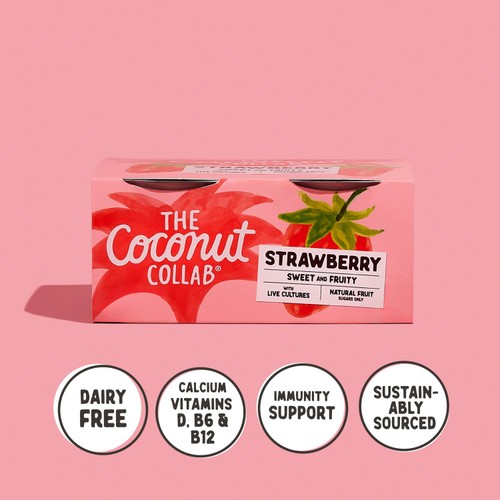 The Coconut Collab Strawberry Coconut Yoghurt Multipack thumbnail 5