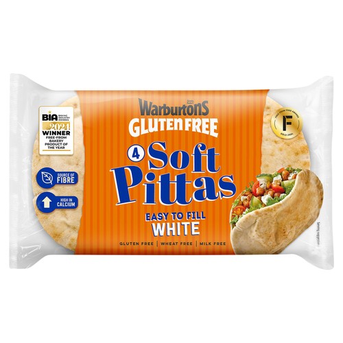 Warburtons GF 4 Soft White Pittas thumbnail 2