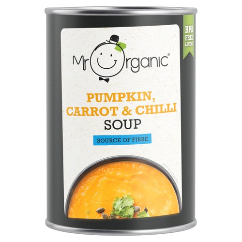 Mr Organic Pumpkin, Carrot & Chilli Soup thumbnail 2