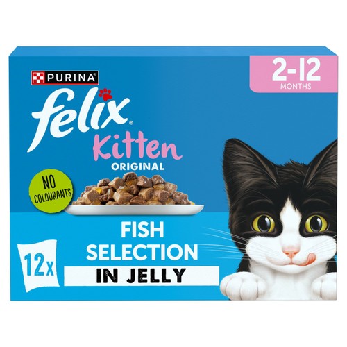 Felix Original Kitten Fish Selection in Jelly Wet Cat Food thumbnail 3