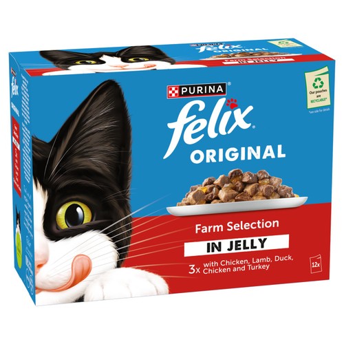 Felix Original Farm Selection in Jelly Wet Cat Food thumbnail 6