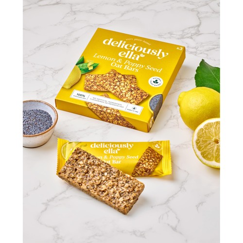 Deliciously Ella Lemon & Poppy Seed Oat Bar Multipack thumbnail 3