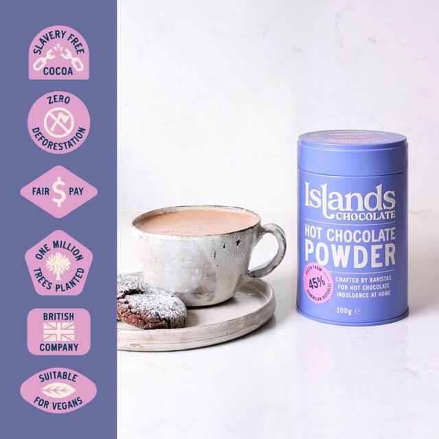 Islands Chocolate 45% Hot Chocolate Powder Tin thumbnail 6