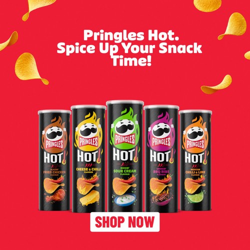 Pringles Hot Smoky BBQ Ribs Sharing Crisps thumbnail 3
