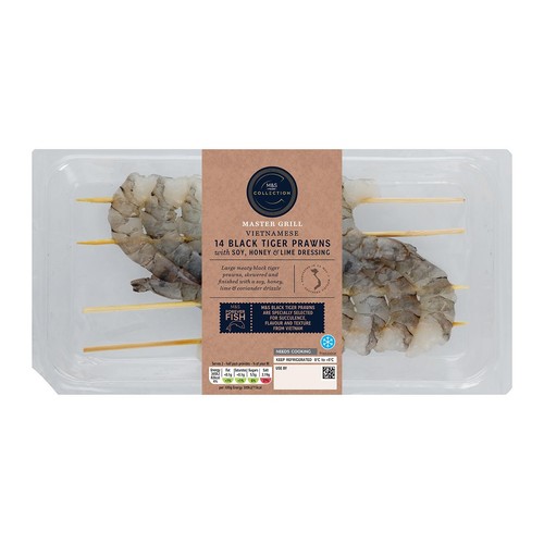 M&S Collection Master Grill 14 Black Tiger Prawns With Lime Dressing thumbnail 3