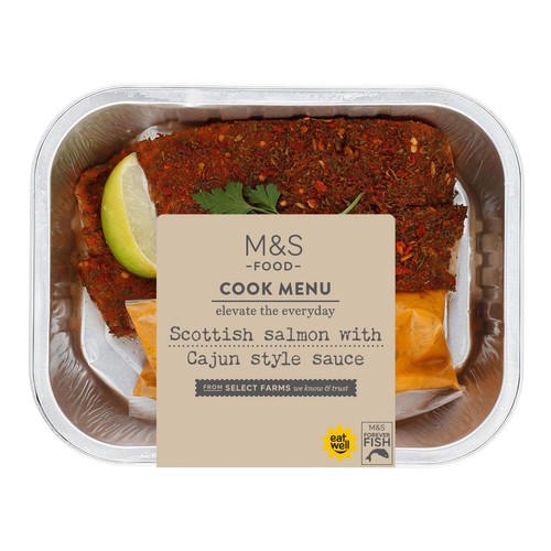 M&S Cook Menu Cajun Style Scottish Salmon