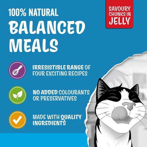 Felix Original Cat Food Fish Selection in Jelly Wet Cat Food thumbnail 3