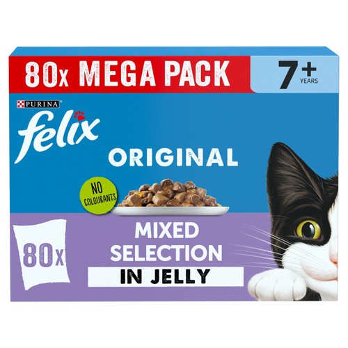 Felix Original Cat Food Senior Mixed Selection in Jelly Wet Cat Food thumbnail 9