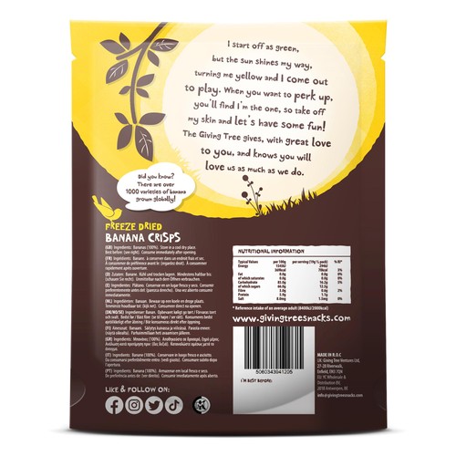 Giving Tree Freeze Dried Banana Crisps thumbnail 5