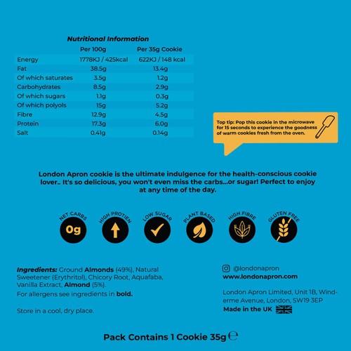 London Apron Almond Keto Cookie thumbnail 3