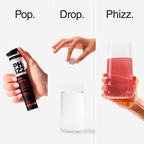 Phizz Caffeine 3-in-1 Hydration, Electrolytes and Vitamins Effervescent thumbnail 4