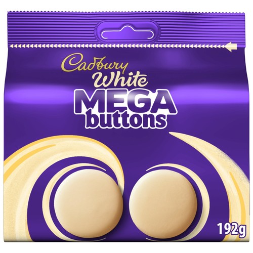 Cadbury White Mega Buttons Chocolate Bag