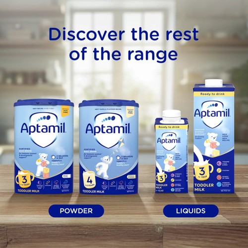 Aptamil 4 Toddler Milk Formula Powder Vanilla 2+ Years thumbnail 4