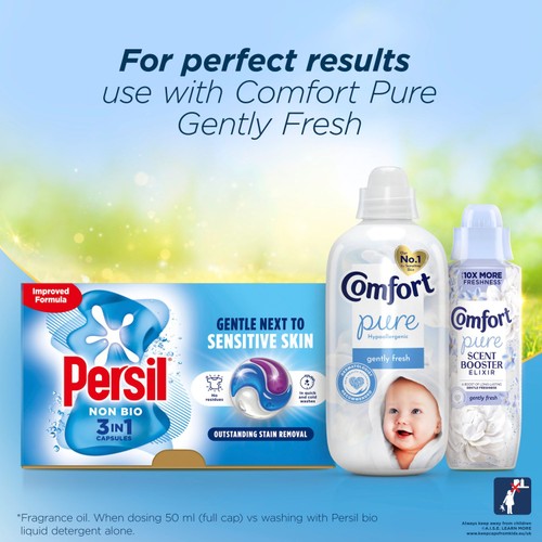 Persil Non Bio 3 in 1 Laundry Washing Detergent Capsules 36 Washes thumbnail 5