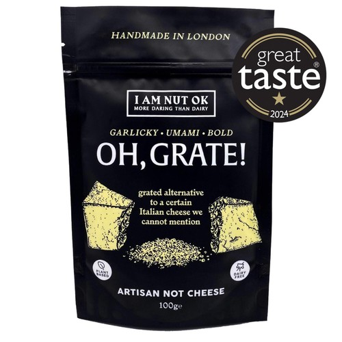 I AM NUT OK Oh, Grate! - Vegan Alternative to Parmesan