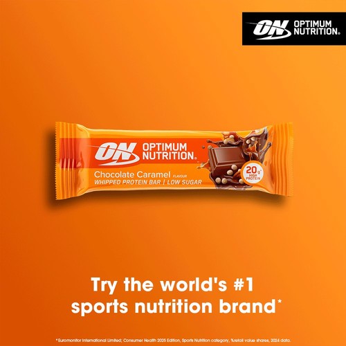Optimum Nutrition Whipped Protein Bar Chocolate Caramel Protein Bar thumbnail 3