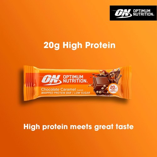 Optimum Nutrition Whipped Protein Bar Chocolate Caramel Protein Bar thumbnail 4