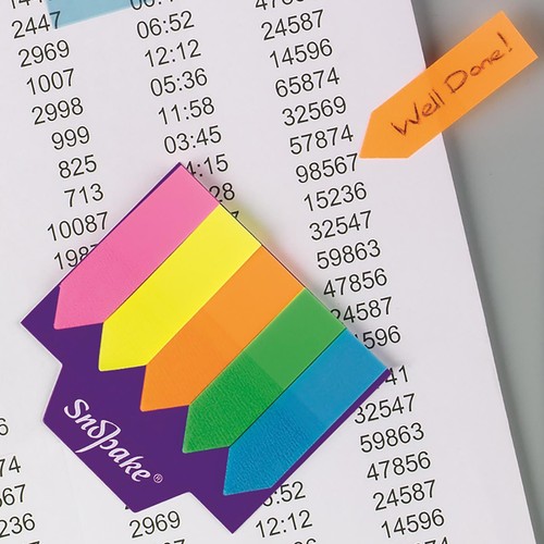 Snopake Index Tab Arrow Highlighters sticky tabs x125 tabs thumbnail 3