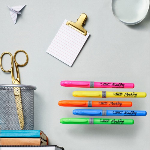 BIC Highlighter Grip, Pack of 12 thumbnail 3