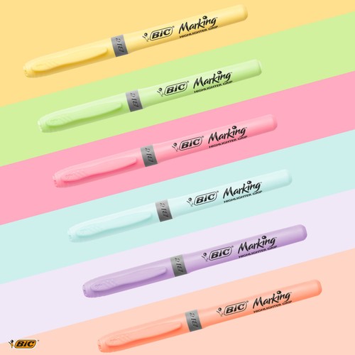 BIC Highlighter Grip, Pack of 12 thumbnail 4