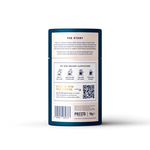 Presto House Espresso Barista Grade Instant Coffee thumbnail 2