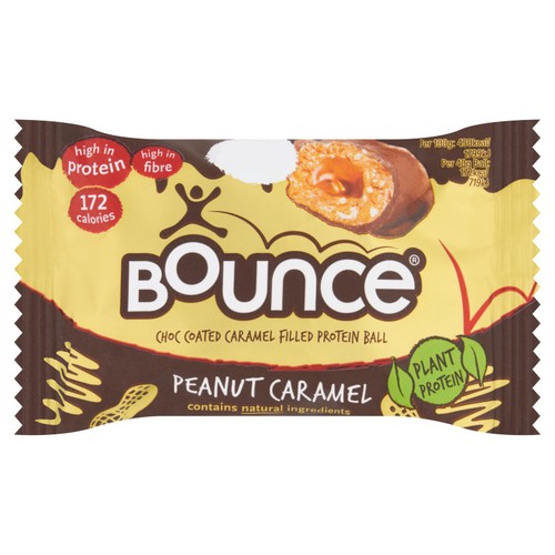 Bounce Dipped Peanut Caramel Protein Ball