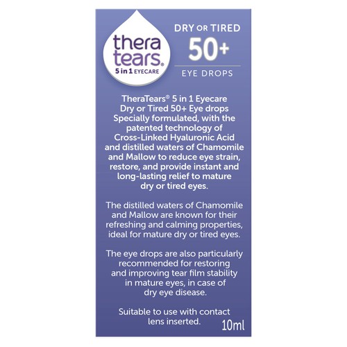 TheraTears 5 in 1 Dry or Tired 50+ Eyes Eye Drops thumbnail 4
