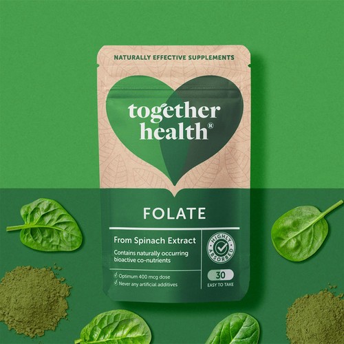 Together Health Folate, Natural Folic Acid 400 mcg thumbnail 4