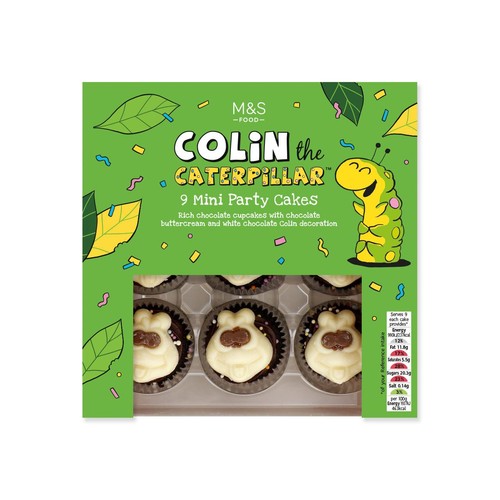 M&S Colin the caterpillar 9 mini party cakes thumbnail 2