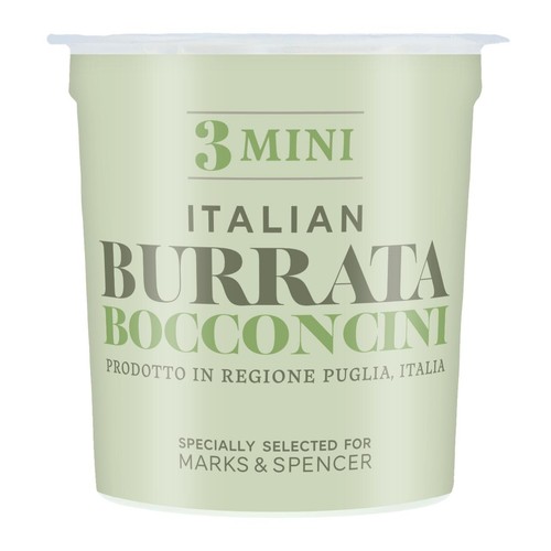 M&S 3 Mini Italian Burrata Bocconcini