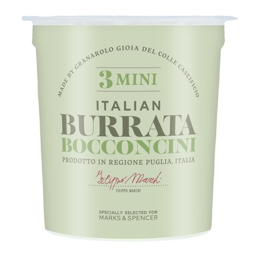 M&S 3 Mini Italian Burrata Bocconcini thumbnail 2