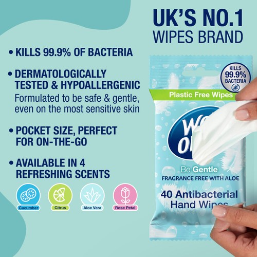 Wet Ones Be Gentle Antibacterial Wipes thumbnail 2
