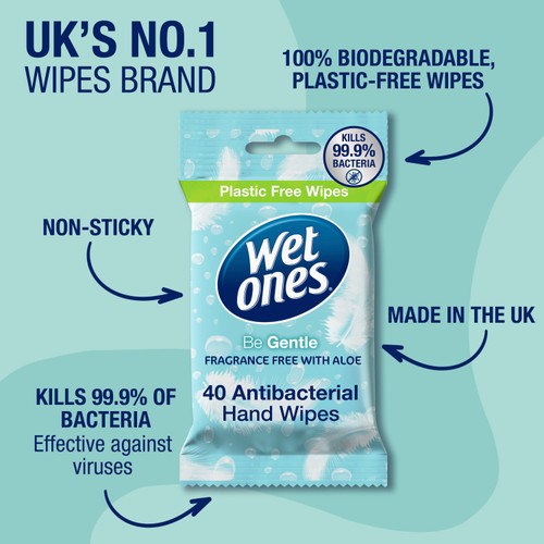 Wet Ones Be Gentle Antibacterial Wipes thumbnail 3
