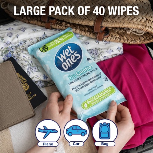 Wet Ones Be Gentle Antibacterial Wipes thumbnail 8