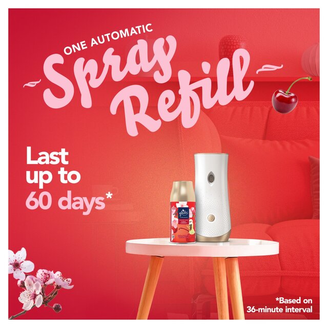 Glade Automatic Spray Air Freshener Holder & Refill Floral Cherries 269ml thumbnail 4
