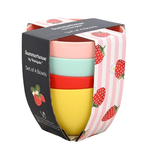 Summerhouse Strawberries & Cream Set of 4 Reusable Bowls thumbnail 3