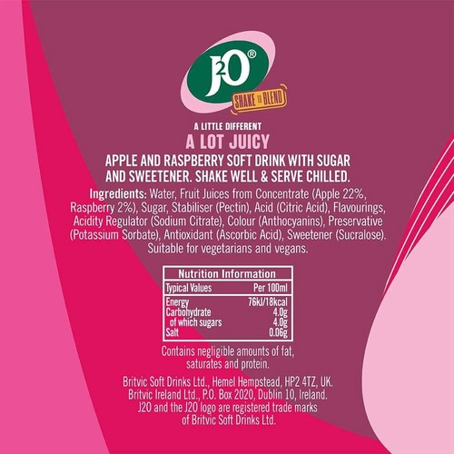 J2O Apple & Raspberry thumbnail 3