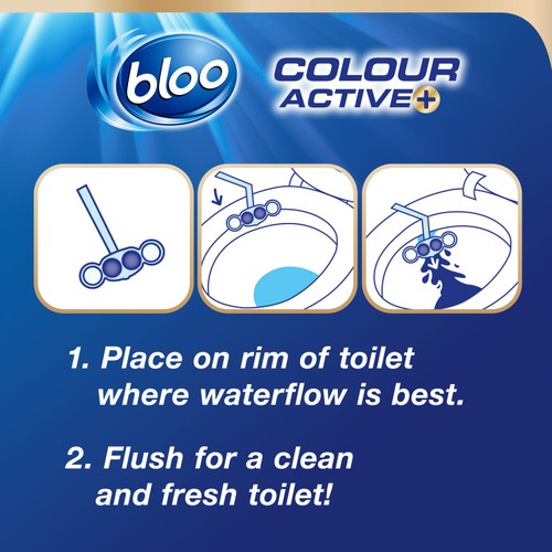 Bloo Colour Active+ Bleach Toilet Rim Blocks thumbnail 5